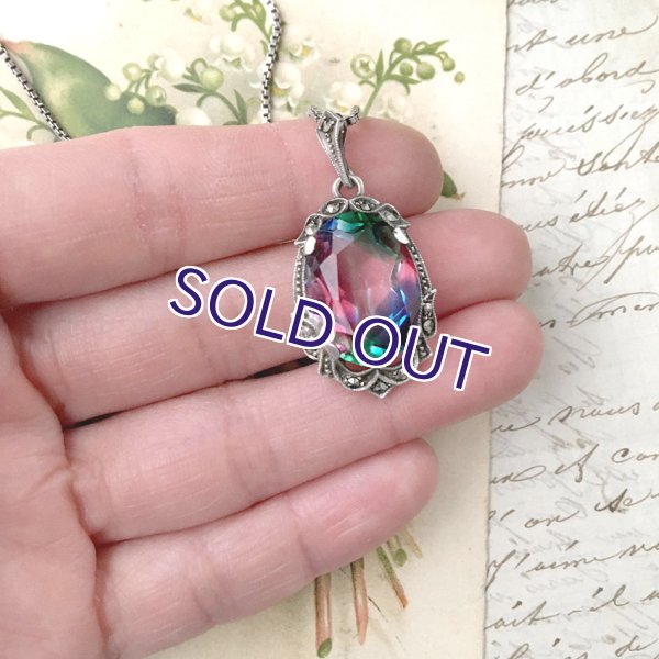 画像8: アイリスガラスのペンダントP（オーバル） (8)