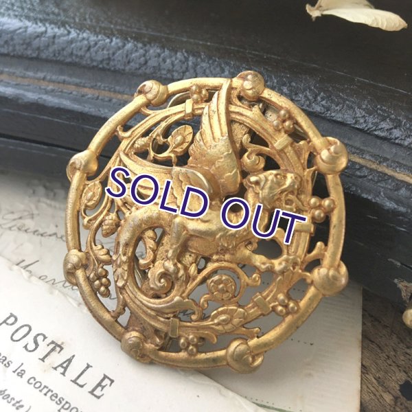 画像2: グリフォンのゴールドクリップ (2)