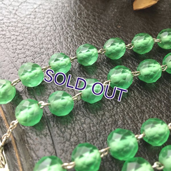 画像6: グリーンウランガラスロザリオ (6)