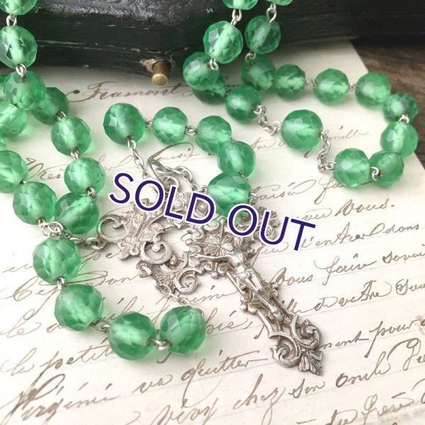 画像11: グリーンウランガラスロザリオ (11)