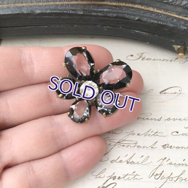 画像11: ベルリンガラスのスミレブローチ (11)