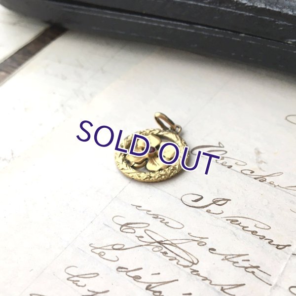 画像7: ORIA クローバーのゴールドペンダント (7)