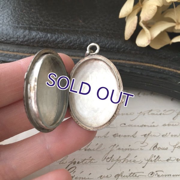 画像8: 銀製ニエロ細工のロケットペンダント (8)