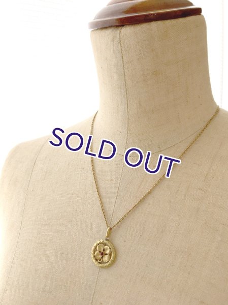 画像9: ORIA クローバーのゴールドペンダント (9)