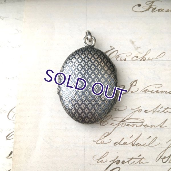 画像4: 銀製ニエロ細工のロケットペンダント (4)