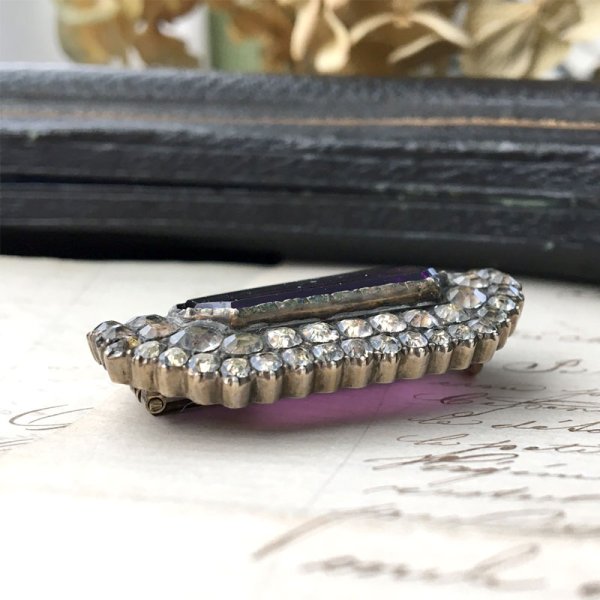 画像5: ブラックドット ペーストガラスのブローチ (5)