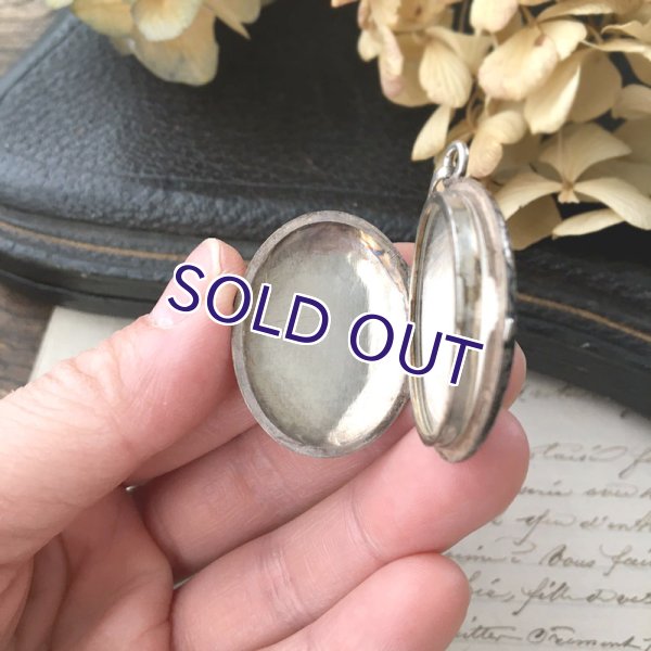 画像7: 銀製ニエロ細工のロケットペンダント (7)