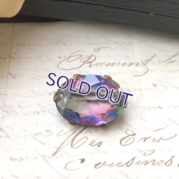 画像2: アイリスガラスの一粒ブローチ (2)