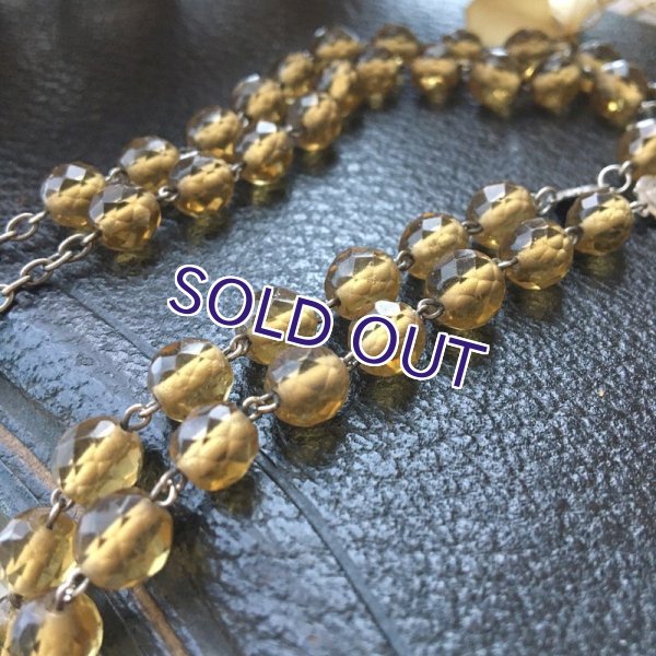 画像8: 栗色ガラスのシルバーロザリオ (8)