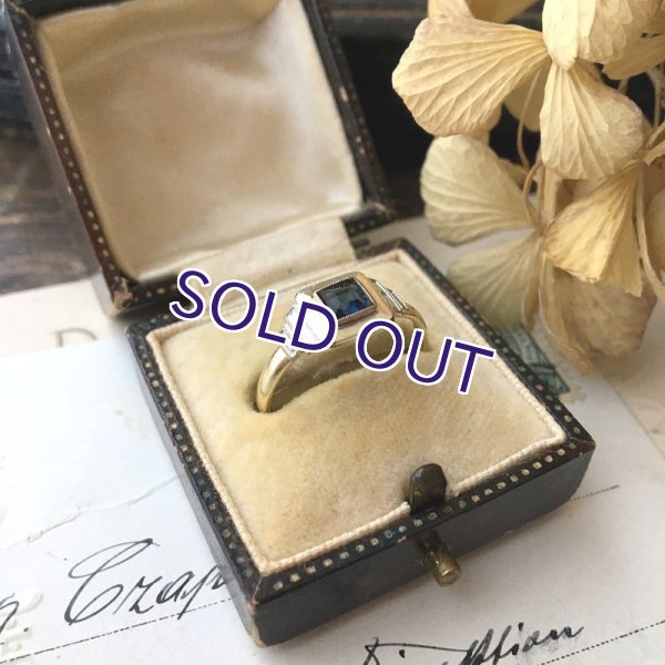 画像6: アールデコのゴールドリングとペンダントセット (6)