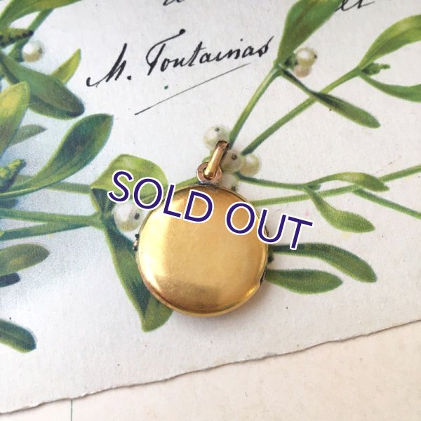 画像5: ORIA ヤドリギのゴールドロケットペンダント (5)