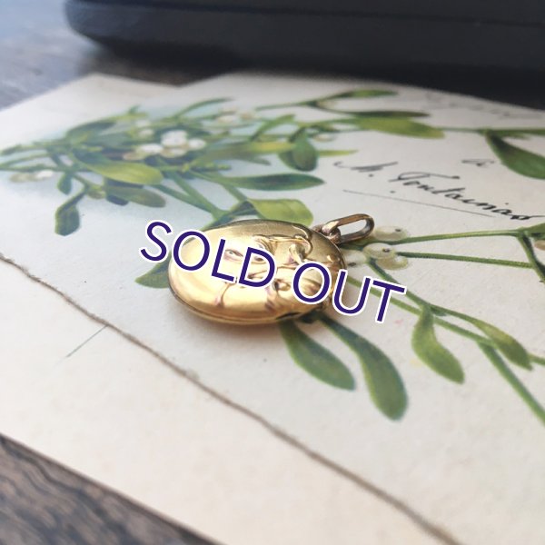 画像3: ORIA ヤドリギのゴールドロケットペンダント (3)