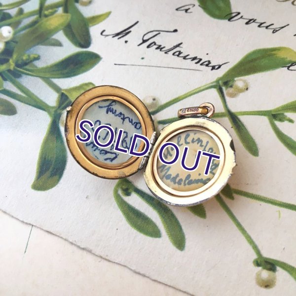 画像4: ORIA ヤドリギのゴールドロケットペンダント (4)