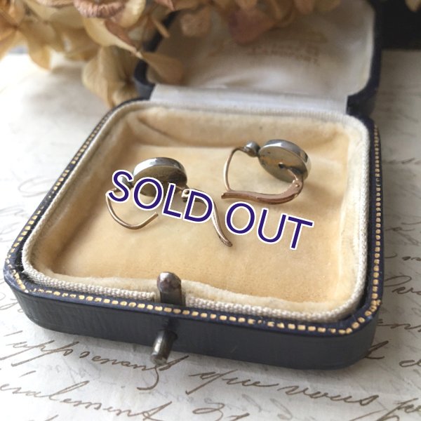 画像6: ローズカットサフィレットのイヤリング (6)