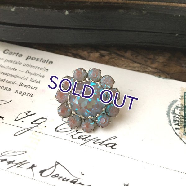 画像10: 濃色サフィレットのデイジーブローチ (10)