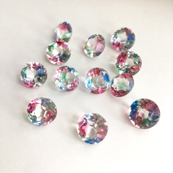 画像4: アイリスガラス ルース ラウンド型 約1cm (4)