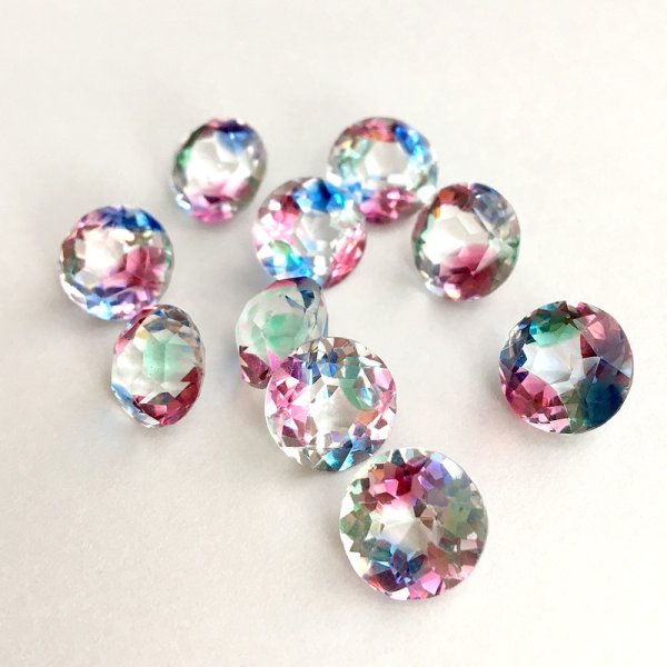 画像2: アイリスガラス ルース ラウンド型 約1cm (2)