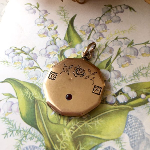 画像4: ゴールドブローチ・ペンダントセット (4)