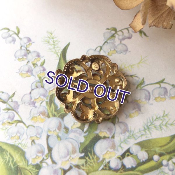 画像7: FIX パールとアカンサス文様のゴールドブローチ (7)