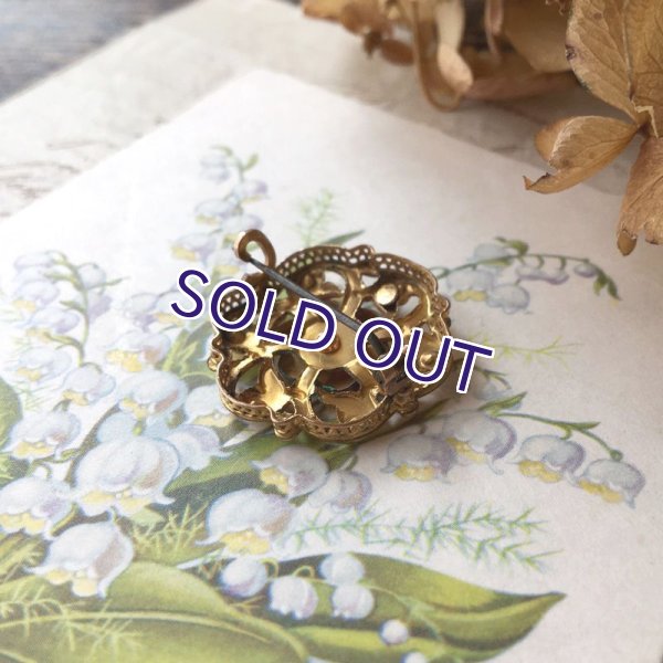 画像8: FIX パールとアカンサス文様のゴールドブローチ (8)