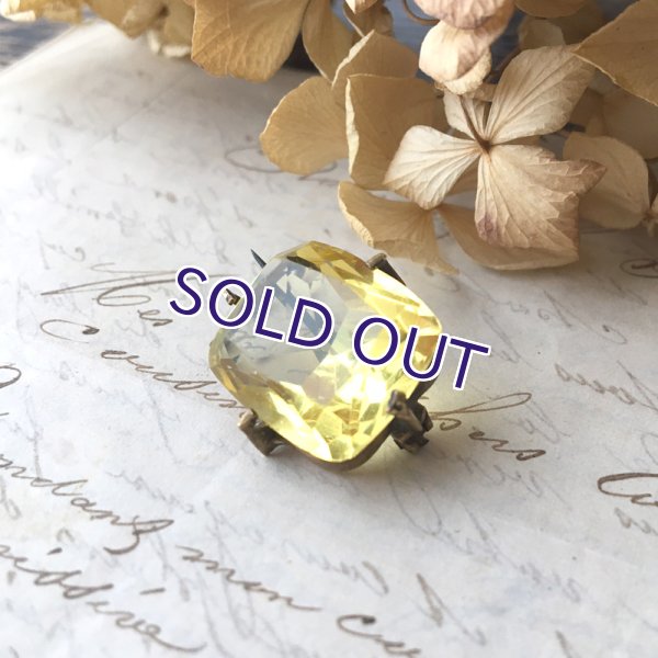 画像4: ウランガラスの一粒ブローチ (4)