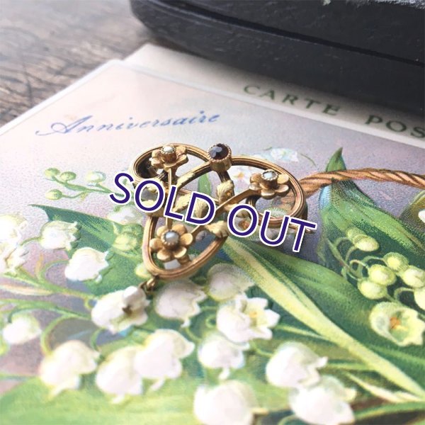 画像5: ORIA 小さな花のゴールドブローチ (5)