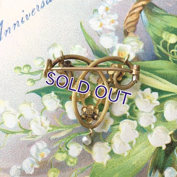 画像7: ORIA 小さな花のゴールドブローチ (7)