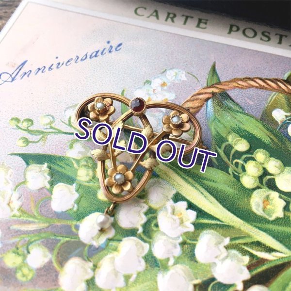 画像3: ORIA 小さな花のゴールドブローチ (3)