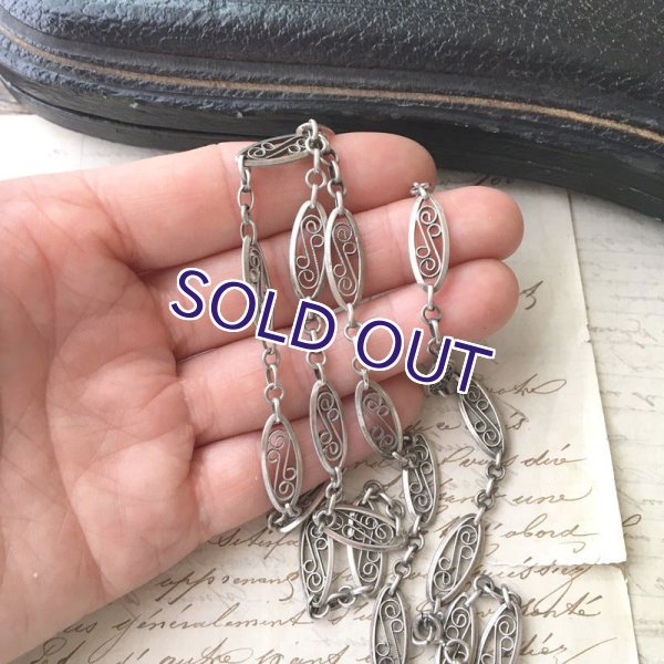 画像8: 銀製 フィリグリー細工のネックレス (8)