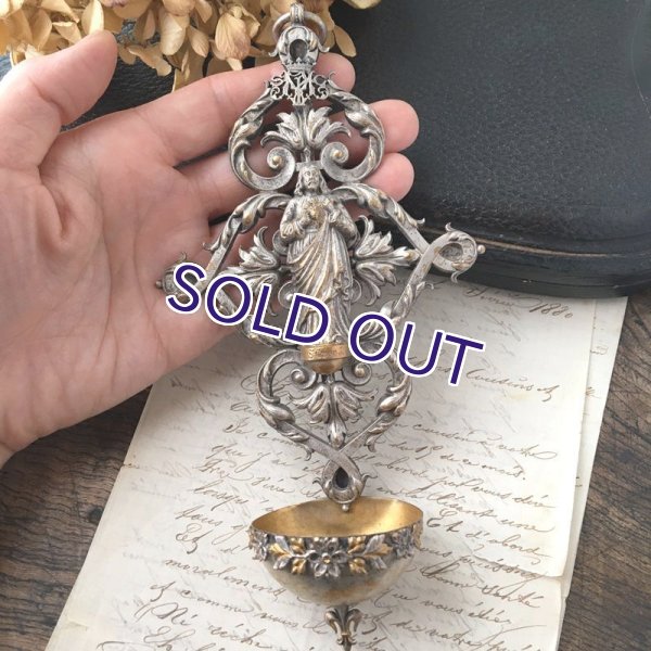 画像10: キリストの聖なる御心 聖水盤 (10)