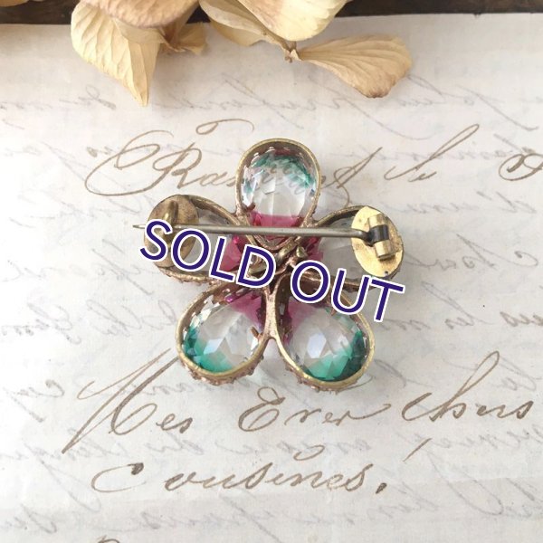 画像3: アイリスガラスのフワラーブローチ (3)