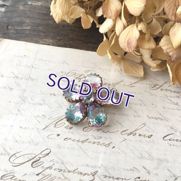 画像7: アイリスガラスのフワラーブローチ (7)