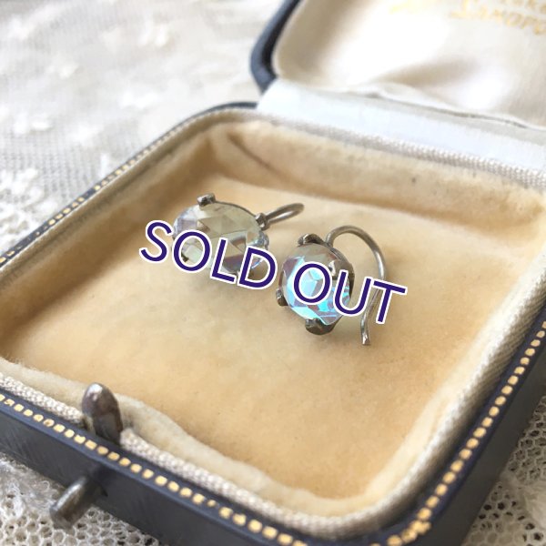 画像5: ローズカットサフィレットのイヤリング (5)