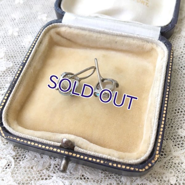 画像10: ローズカットサフィレットのイヤリング (10)