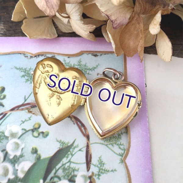 画像7: FIX ガーランドのハートロケットペンダント (7)