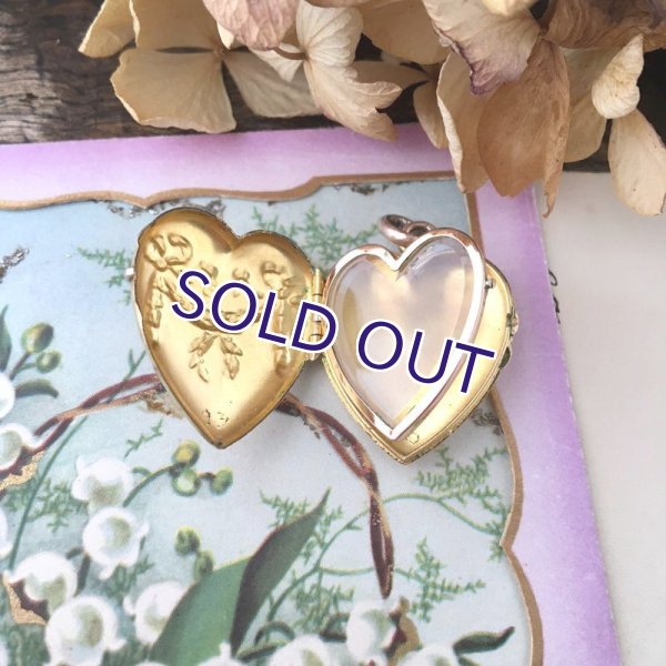 画像8: FIX ガーランドのハートロケットペンダント (8)