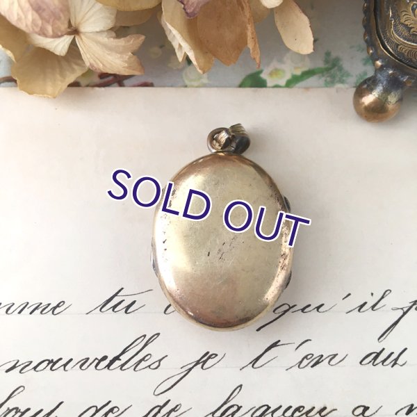 画像6: シードパールクロスとフレンチジェットのロケットペンダント (6)