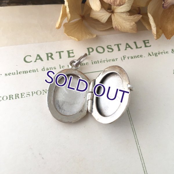 画像8: 銀製 オニキスのロケットペンダント (8)