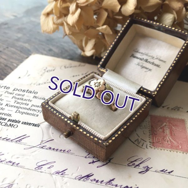 画像6: ORIA パールと花のゴールドリング (6)