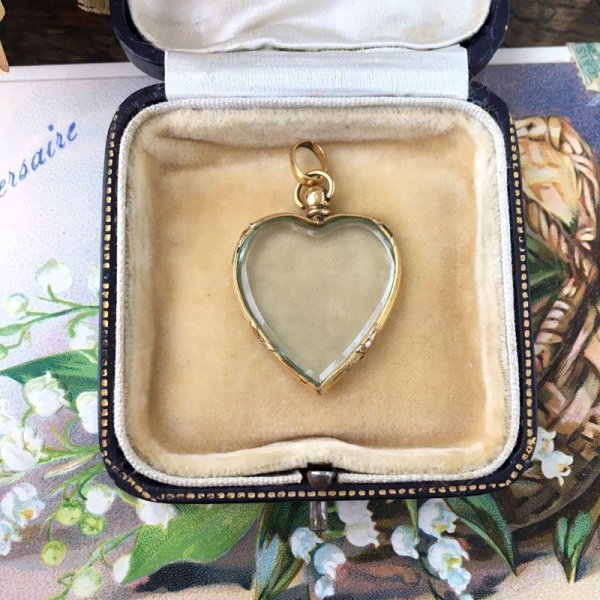 画像3: ハートのゴールドロケットペンダントA (3)