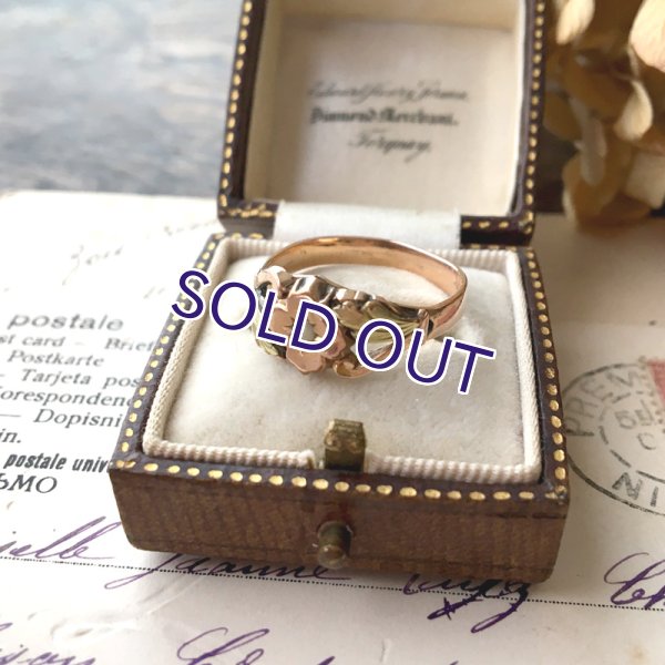 画像4: ORIA パールと花のゴールドリング (4)