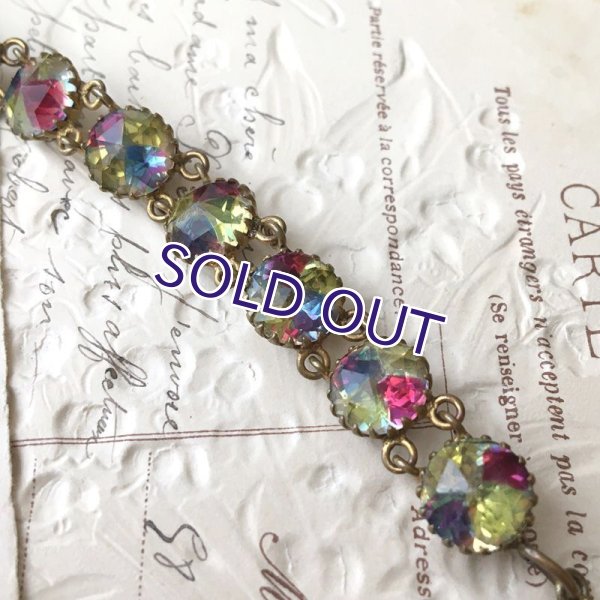 画像5: イエローアイリスガラスのブレスレットJ (5)