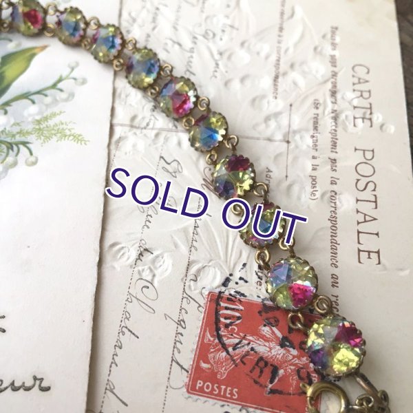 画像4: イエローアイリスガラスのブレスレットJ (4)