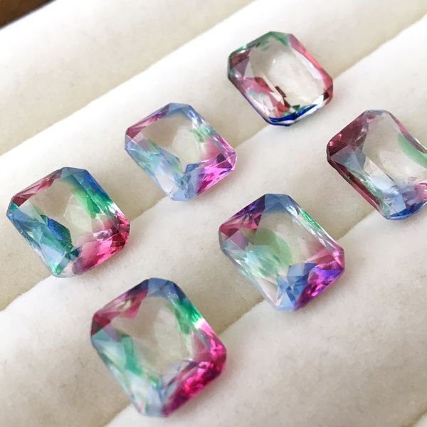 画像7: アイリスガラスルース オクタゴン型 約12mm×10mm (7)