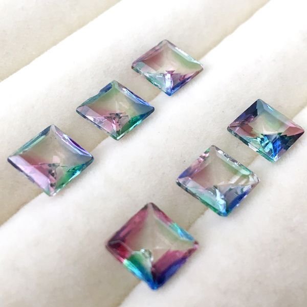 画像6: アイリスガラスルース スクエア型 約8mm×8mm (6)