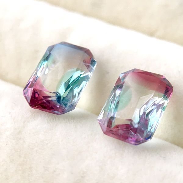 画像3: アイリスガラスルース オクタゴン型 約12mm×8mm (3)