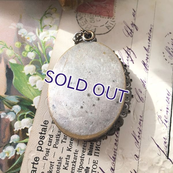 画像3: ローズクォーツと貝殻モチーフのシャトレーンミラー (3)