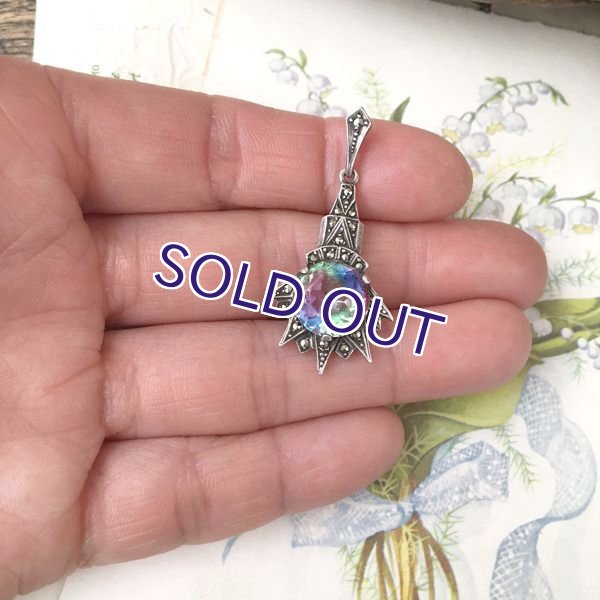 画像11: アイリスガラスのシューティングスターペンダント (11)