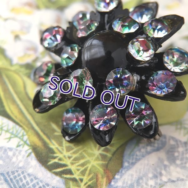 画像7: アイリスガラスのクラスターブローチA (7)