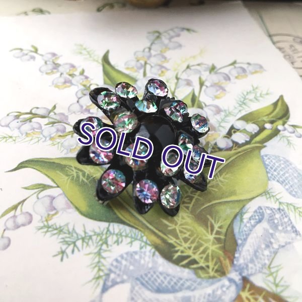 画像6: アイリスガラスのクラスターブローチA (6)